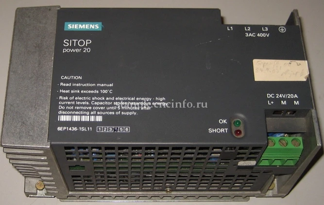 Блок питания SIEMENS SITOP Power 20 6EP1436-1SL11